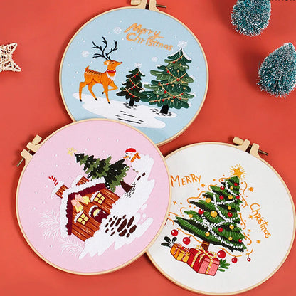 Festive Snowman Embroidery Fun Kit