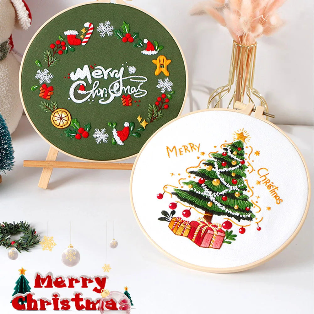 Festive Snowman Embroidery Fun Kit