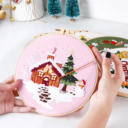 Festive Snowman Embroidery Fun Kit