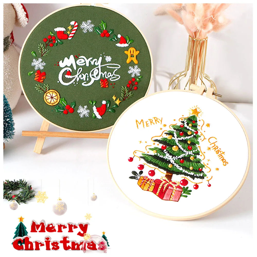 Festive Snowman Embroidery Fun Kit