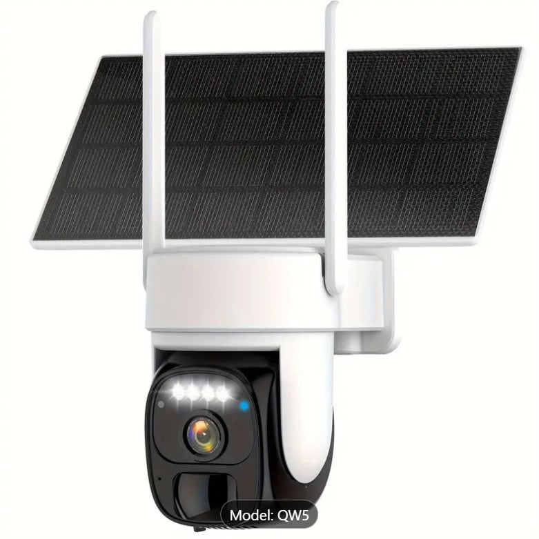 Sonecess 2K Solar Wireless Security Camera – 360° Pan Tilt, AI Motion Detection, Color Night Vision, Two-Way Audio